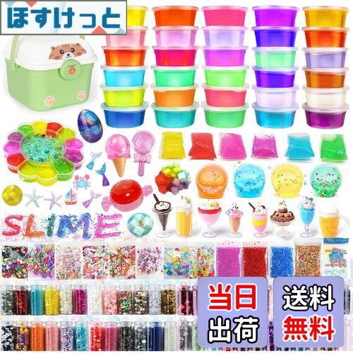 楽天市場】【送料無料】Funk Doggie スライム キット 水晶粘土 37個