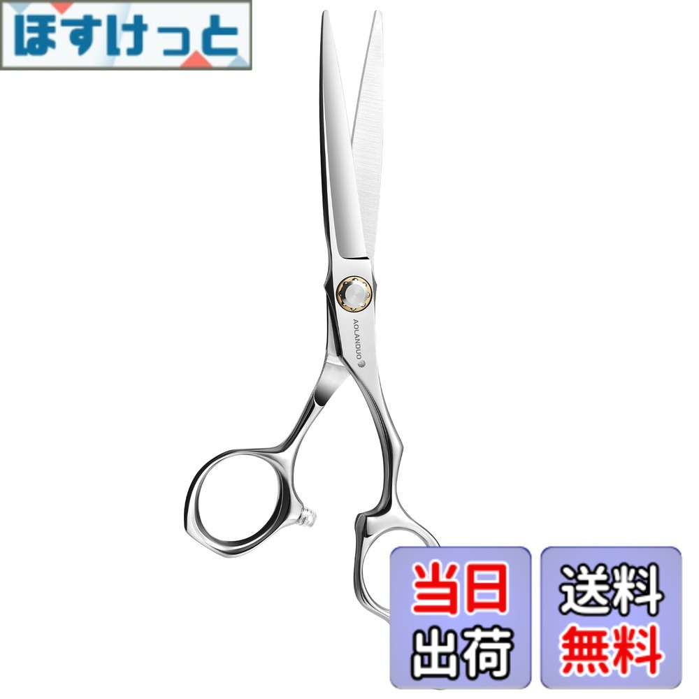 【送料無料】ブランド: Aolanduo、現役プロも納得の切れ味、美容学生向け扱いやすい6インチシザー、日本製440C高級品質のプロのハサミ サイズ:1個 (x 1)|ほすけっと店