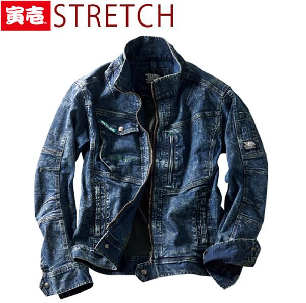 寅壱ジーンズ 8920-124 ジーンズやり方服 TORAICHI 上衣 伸ばすこと ビンテージ工業 厚地の外套 横伸ばすこと 寅壱やり方服 やり方着寅壱 デニムワークウェア ユースド感