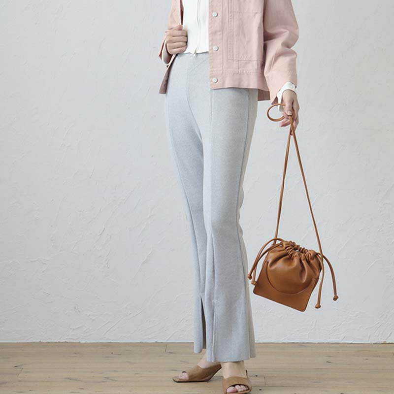 楽天市場 セール Mサイズ リブ フレアーパンツレディース Toucher Du Brise トウシェドブリーズ 婦人服 ファッション代 30 代 40代 人気コーデ おしゃれ 中国 韓国風 通販 返品交換不可 Hot Air