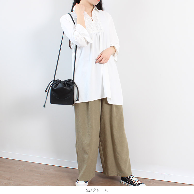 M L Ll 3l 4l 5l ゆったり ぽっちゃり 体型カバー レース切替え スキッパー チュニック ブラウス 春 送料無料 大きいサイズ 婦人服 通販 ファッション おしゃれ レディース 夏 50代 30代 60代 40代 超大特価 ミセス