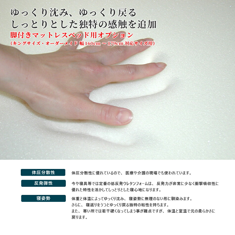 夏セール開催中max80 Off 脚付きマットレスベッド用サイズ別詰め物オプション インテリア 寝具 収納 オプション 脚付きマットレス 追加オプション 単品購入不可 単品購入不可 低反発フォーム追加オプション キングサイズ脚付きマットレスベッド用 ウィ 夏セール開催中max80 Off 脚付きマットレスベッド用サイズ別詰め物オプション インテリア 寝具 収納 オプション 脚付きマットレス 追加オプション 単品購入不可 単品購入不可 低反発フォーム追加オプション キングサイズ脚付きマットレスベッド用 ウィ