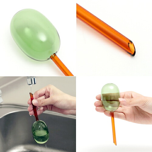 自動給水器 アマブロ amabro TWO TONE WATER DISPENSER S 園芸 鉢植え 観葉植物 水やり 自動 水やり器 水やり機 水差し 60cc ディスペンサー ガーデニング おしゃれ かわいい ガラス製 ツートンカラー 吸水 液体肥料 多肉植物 留守用 室内 小型 便利 ギフト