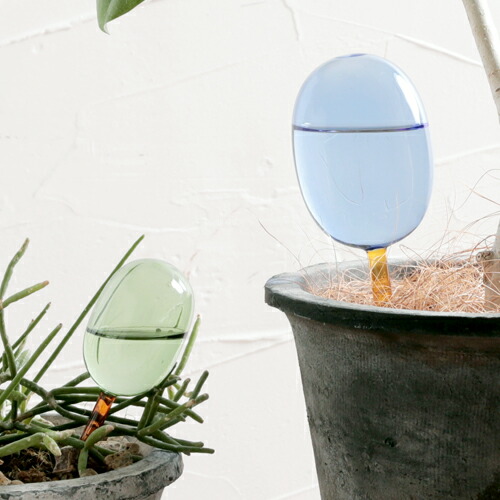 自動給水器 アマブロ amabro TWO TONE WATER DISPENSER S 園芸 鉢植え 観葉植物 水やり 自動 水やり器 水やり機 水差し 60cc ディスペンサー ガーデニング おしゃれ かわいい ガラス製 ツートンカラー 吸水 液体肥料 多肉植物 留守用 室内 小型 便利 ギフト