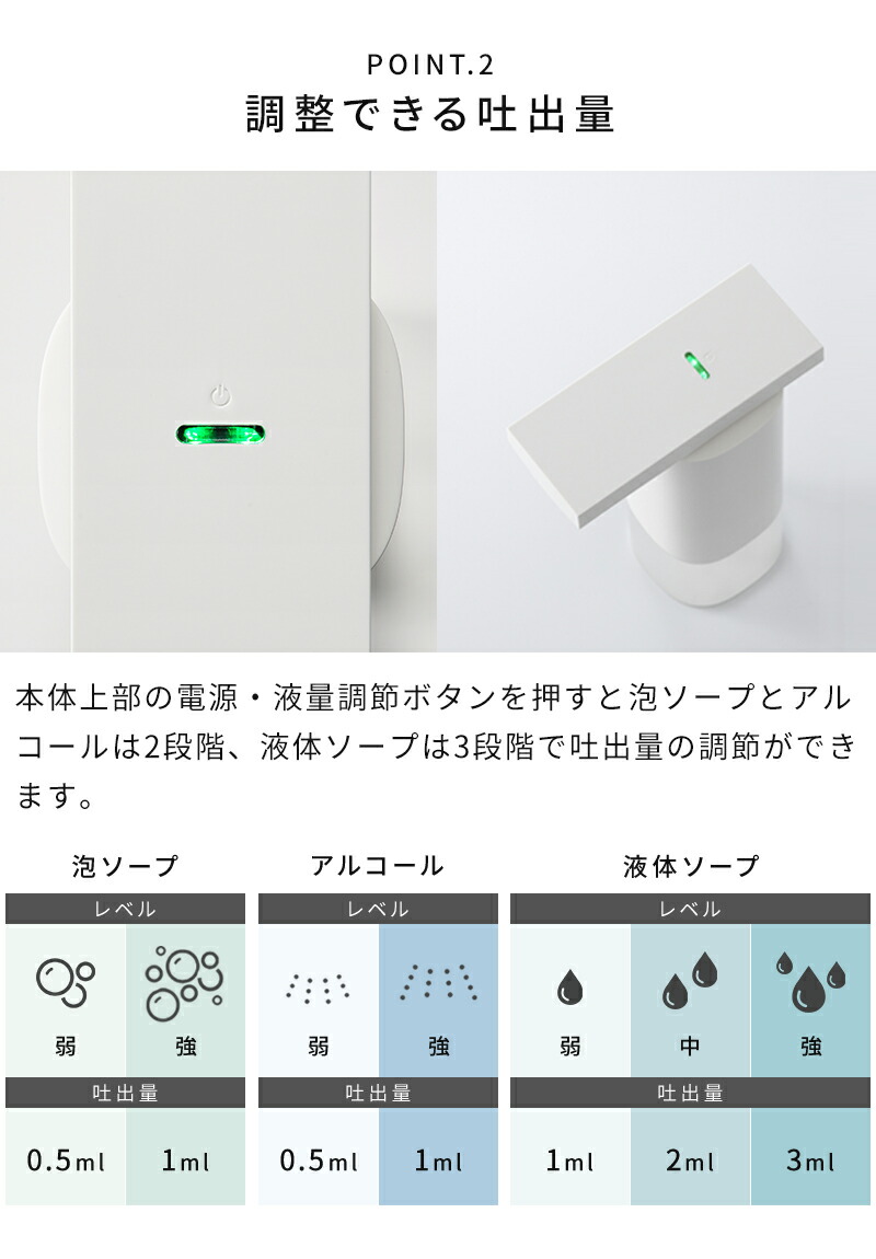 オートディスペンサー【電池特典付&さらに特典】ソープディスペンサー プラスマイナスゼロ 泡用 液体 アルコール 250ml ハンドソープ 石鹸 自動 センサー 泡ソープ 液体ソープ 電池式 シンプル おしゃれ 手洗い ±0 ZBD-G011 ZBD-G012 ZBD-G010【ポイント10倍】