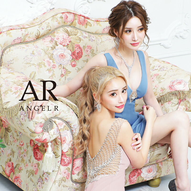 AngelR エンジェルアール バックデザインビジュータイトミニドレス パーティードレス AR21821 []