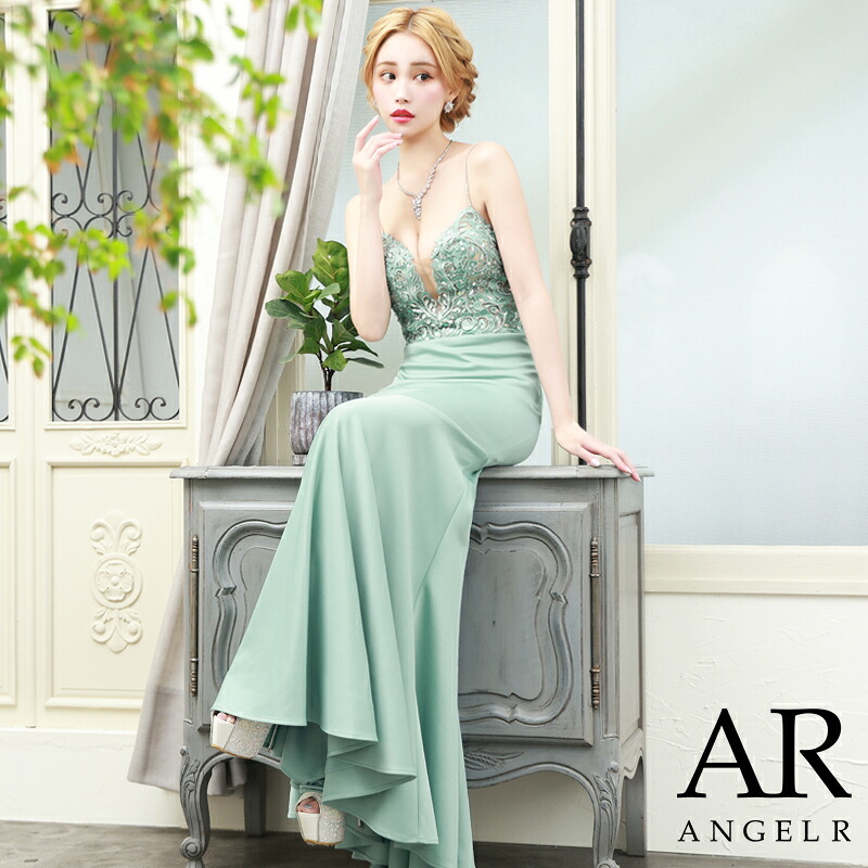 再入荷 Angel R タイトミニドレス スパンコール&times;刺繍 フラワーデザイン セクシーパーティードレス [エンジェルアール] AR24311 []｜HotClothing LAインポート＆ドレス