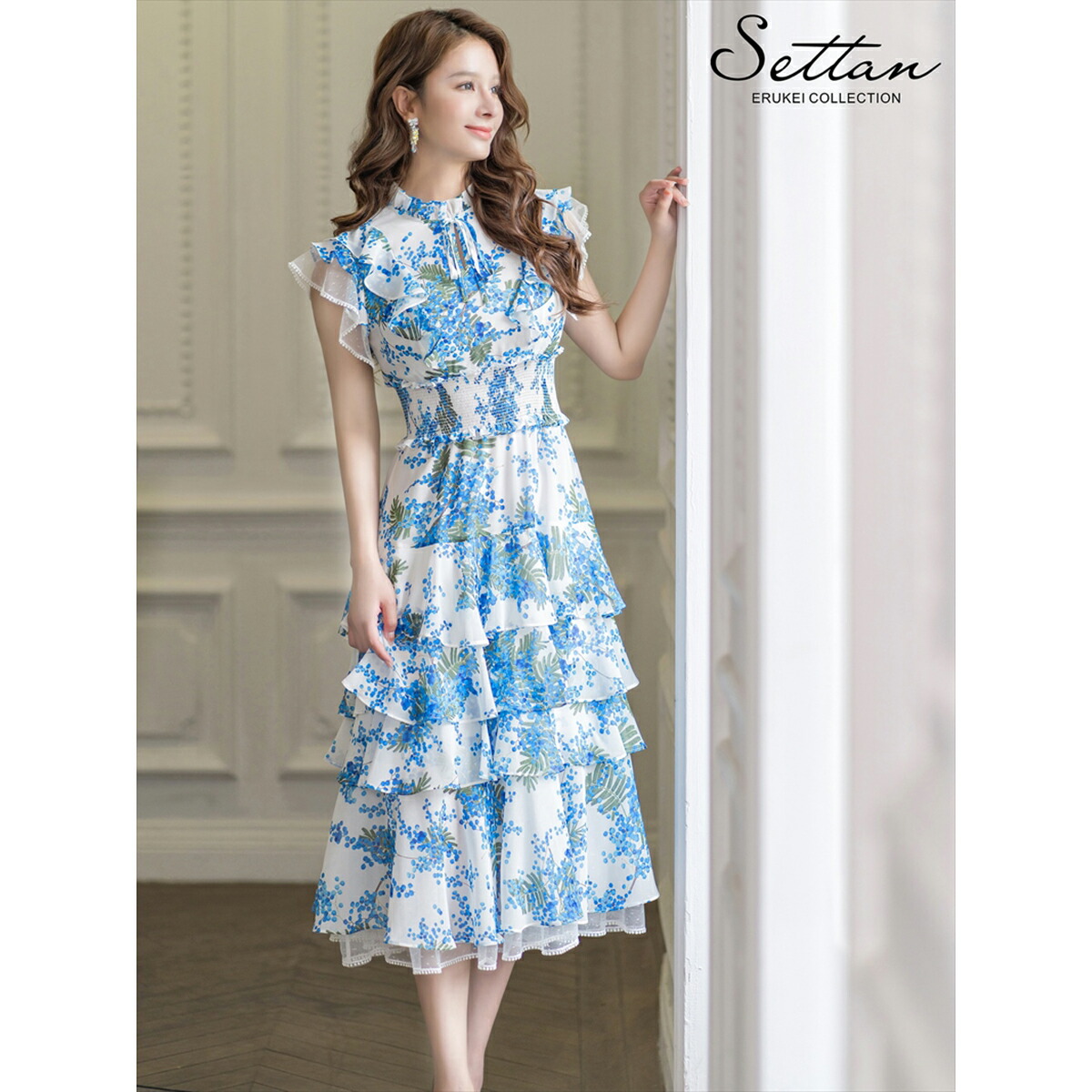 【最終値下げ】SETTANベージュ首元パールノースリーブミディアムドレス 楽天市場】[SETTAN] 2color 総レース ノースリーブ パイピング ハイ