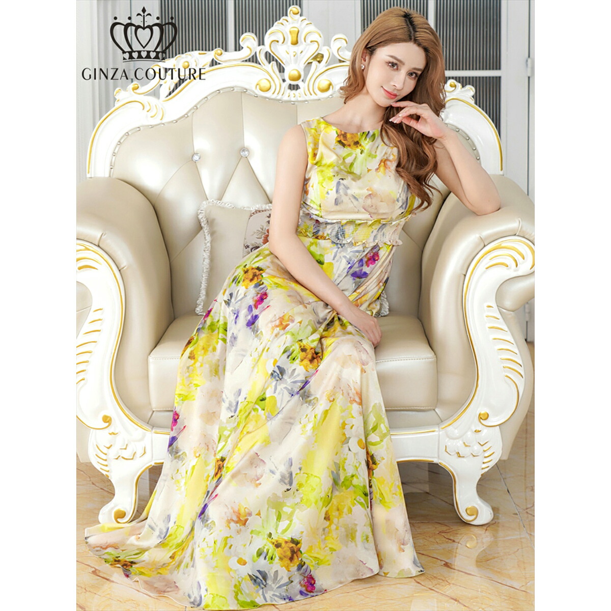 楽天市場】[GINZA COUTURE] 4color ノースリーブ シワ加工サテン