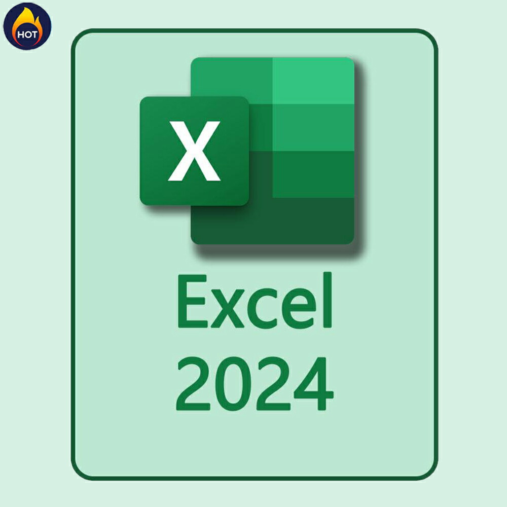 【当日送りとどける】Microsoft（マイクロソフト）  Microsoft Excel 2024（最新 千古不磨版）Office 2024 オンライン吊りひも版 Windows11、10/mac相応う
