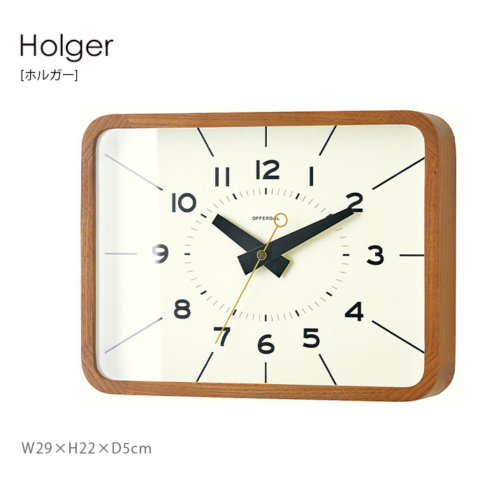 楽天市場 Holger ホルガー 掛け時計 時計 おしゃれ お洒落 かわいい インテリア 壁時計 壁掛け時計 リビング ダイニング 寝室 新居 新築 シンプル レトロ 北欧 ナチュラル Hot Crafts ホットクラフト