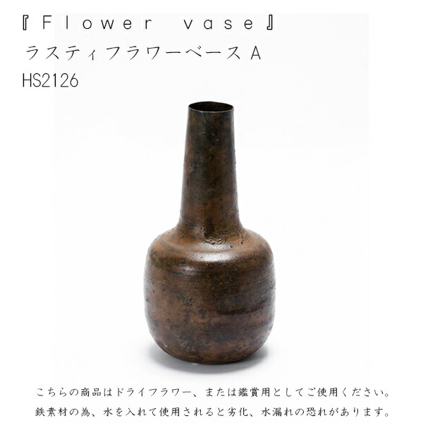 ラスティフラワーベースa アイアン フラワーベース 花瓶 入れ物 アクシス 瓶 花 鉄 インテリア デザイン おしゃれ Educaps Com Br