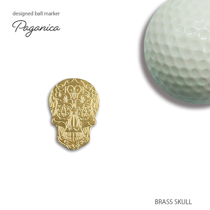 【PAGANICA TOOLS】BLASS SKULL【ゴルフ マーカー ゴルフマーカー ゴルフ用品 ボールマーカー パガニカ paganica おしゃれ プレゼント】｜Hot Crafts（ホットクラフト）