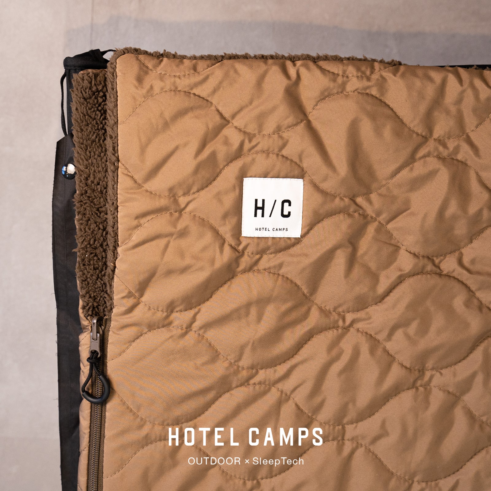 アウターシュラフ シュラフ型ブランケット HOTEL CAMPS｜ホテル