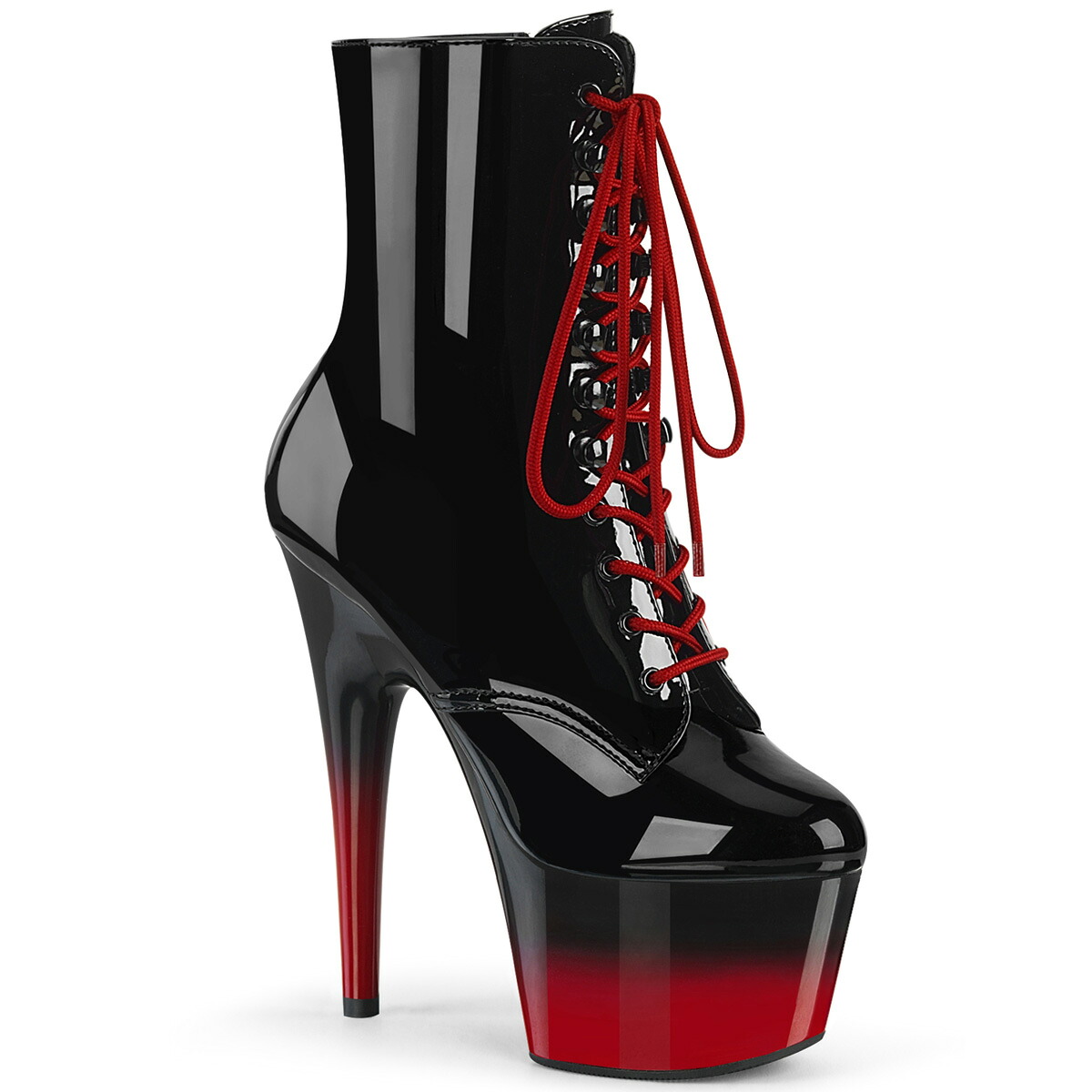 PLEASER　ADORE-1020BR-H　レディース 2トーン プラットフォーム 編み上げ アンクルブーツ 14,270円