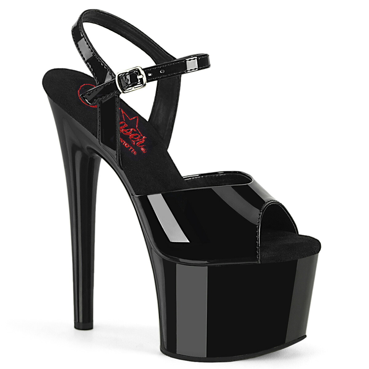 PLEASER　PASSION-709 プリーザー　レディース 厚底 ゆったり幅 プラットフォーム アンクルストラップ サンダル｜HOT GIRL 10,607円