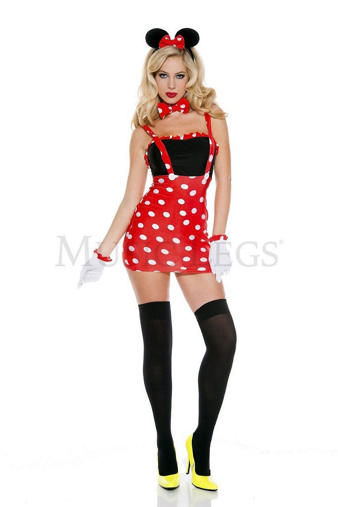 Music Legs Legs レディース Darling コスチューム一式 Mouse Costume ミュージックレッグス レディース セクシーミニーマウス コスチューム Hot Girl