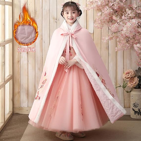Quenny 12976 秋冬 ガールズ チャイニーズスタイル Cheongsam 花刺・墸 セットアップ&コート