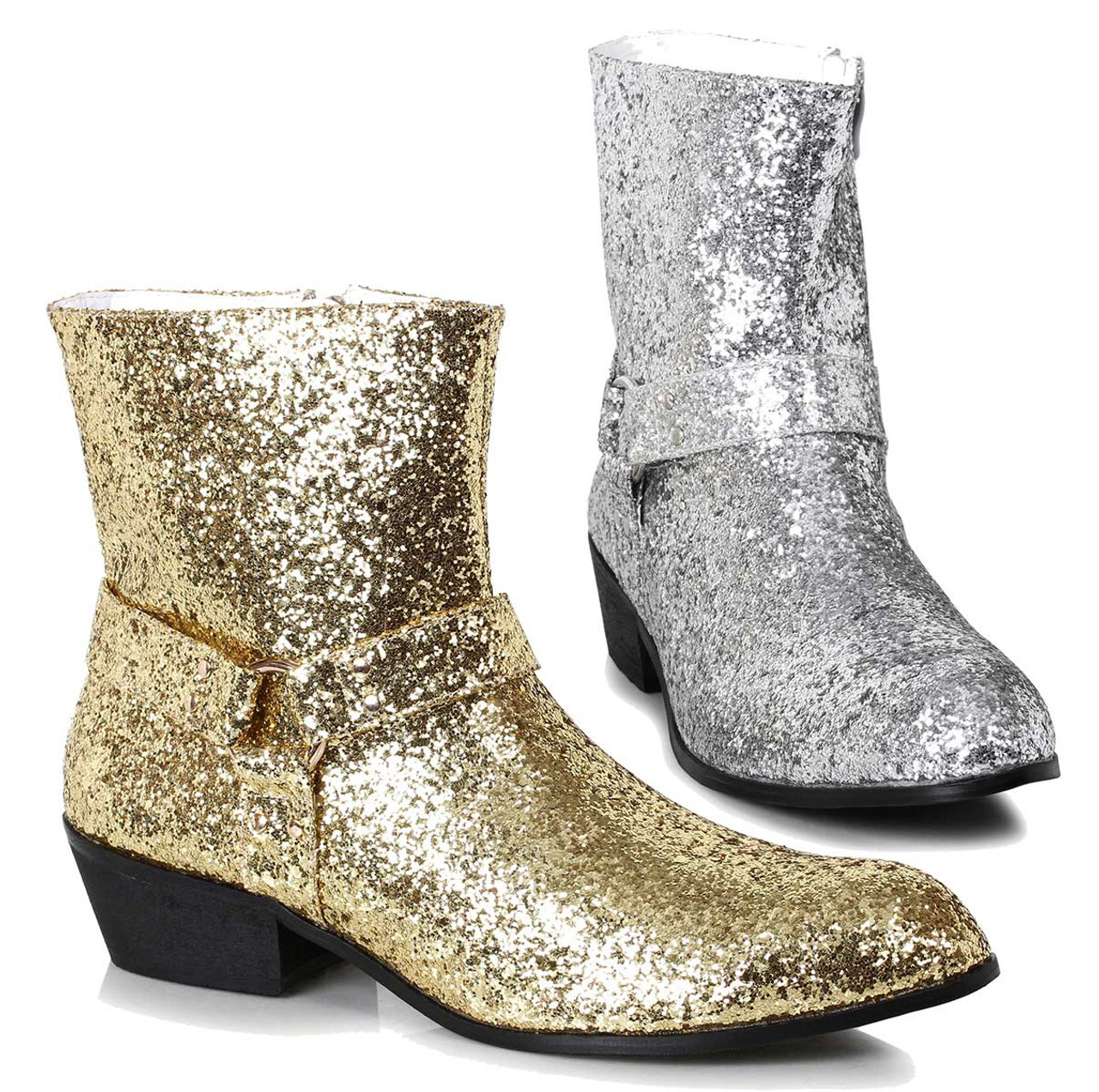 【楽天市場】1031 by Ellie Shoes 129FEVER Men`s Glitter Calf Boot メンズ グリッター