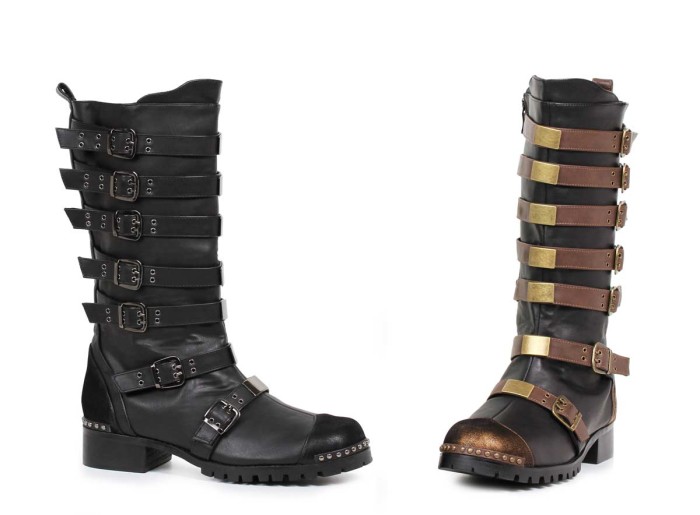 1031 by Ellie Shoes 158-PUNK Men's Knee High Boots メンズ マルチバックルベルト ニーハイ/.ハーフブーツ ハロウィンコスプレ｜HOT GIRL