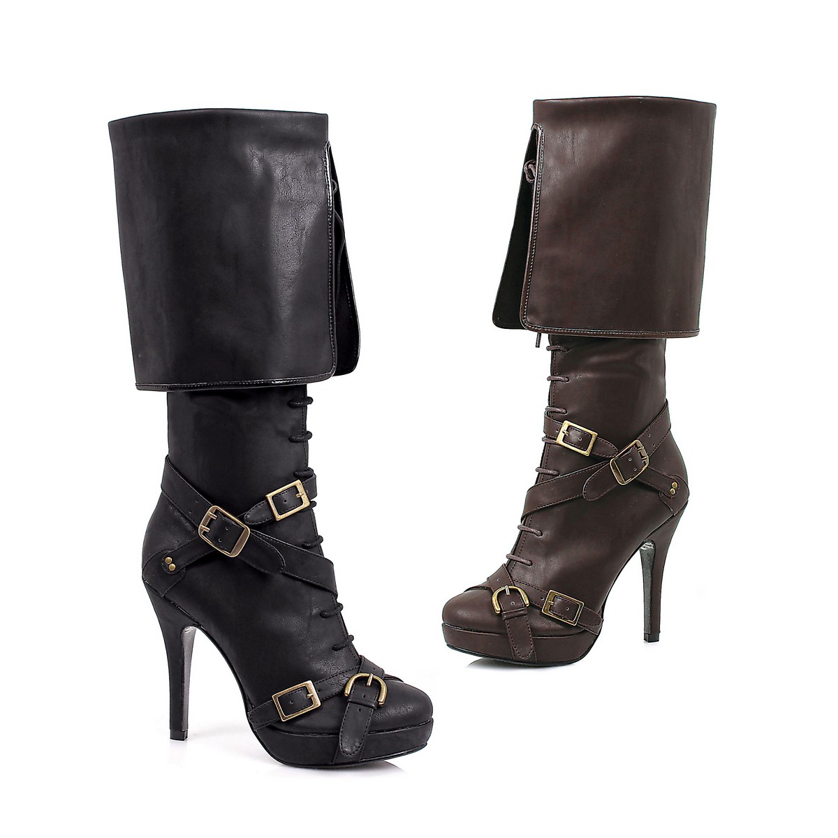 1031 by Ellie Shoes 414-KEIRA　Women's Knee High Boot レディース ニーハイ ブーツ ハロウィンコスプレ パイレーツ スチームパンク
