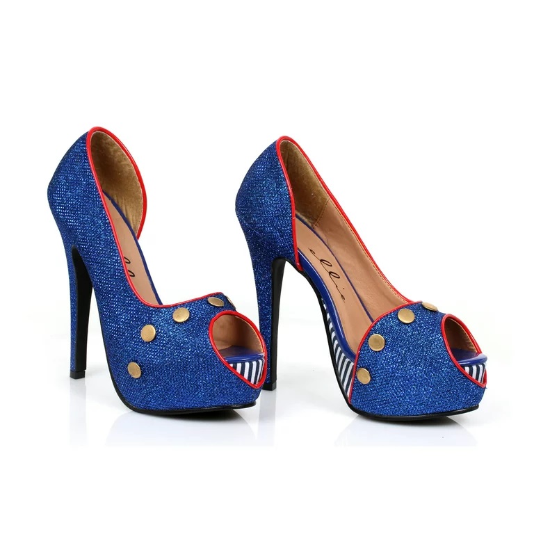 1031 by Ellie Shoes 519-HARBOR Open Toe Pump レディース オープントゥ マリーン パンプス ハロウィンコスプレ|HOT GIRL