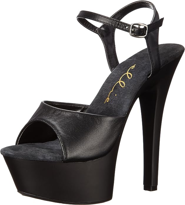 Ellie Shoes 601-JULIET-R Ankle Strap Leather Sandal レディース プラットフォームアンクルストラップ レザーサンダル