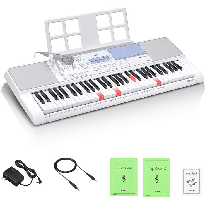 楽天 カシオ Casio 光ナビゲーションキーボード Lk 515 61鍵盤 鍵盤が光る 初心者でも簡単 楽譜が読めなくても弾ける 0曲内蔵 アプリで曲が増やせるw 注目の E Compostela Gob Mx