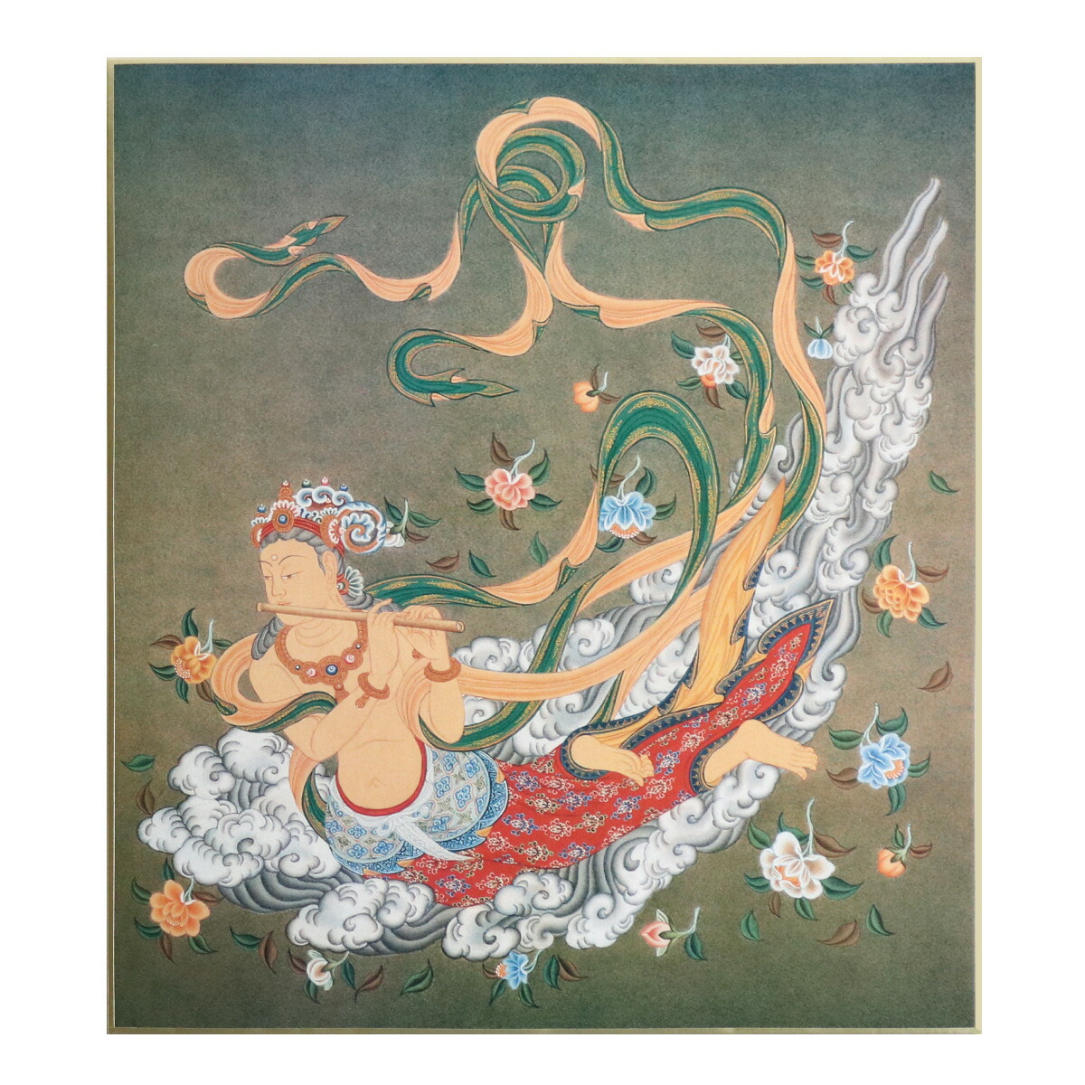 仏画色紙 飛天 SALE開催中 送料無料 送料込み ※送料無料はメール便のみ 91%OFF