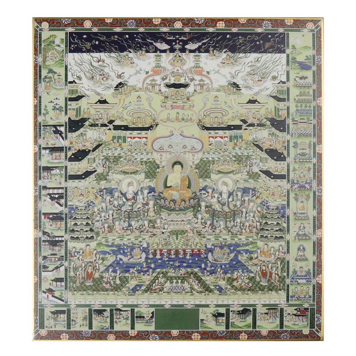 楽天市場】仏画色紙 金剛界曼荼羅 送料無料 送料込み （※送料