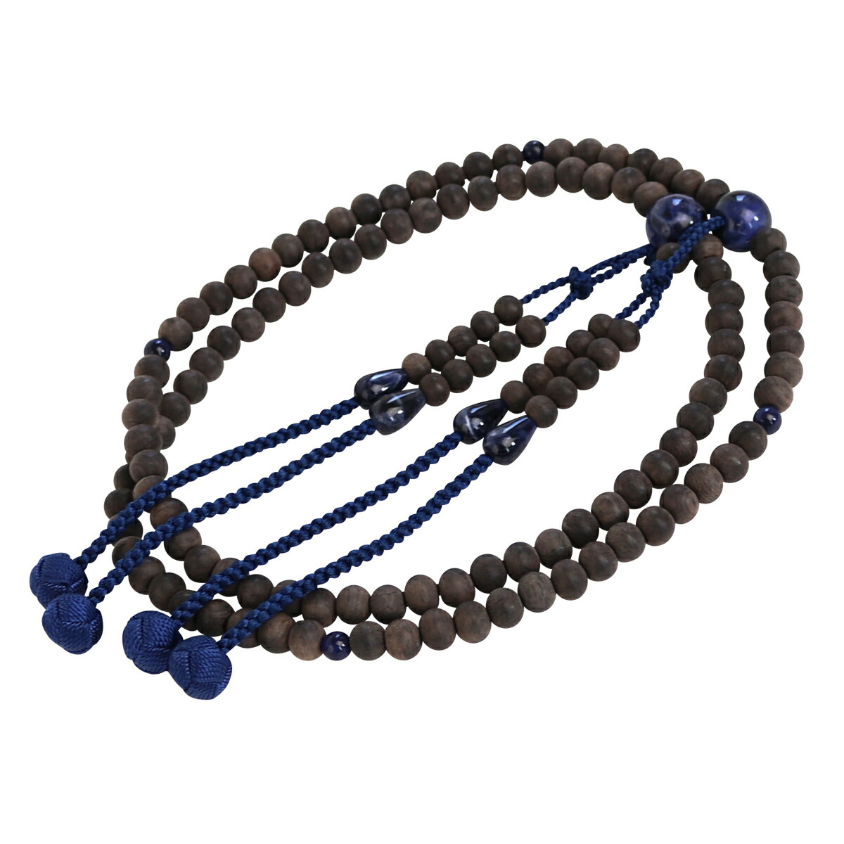 楽天市場】数珠 本連 緑檀 翡翠入 みかん玉 尺三 真言宗 本式数珠 念珠