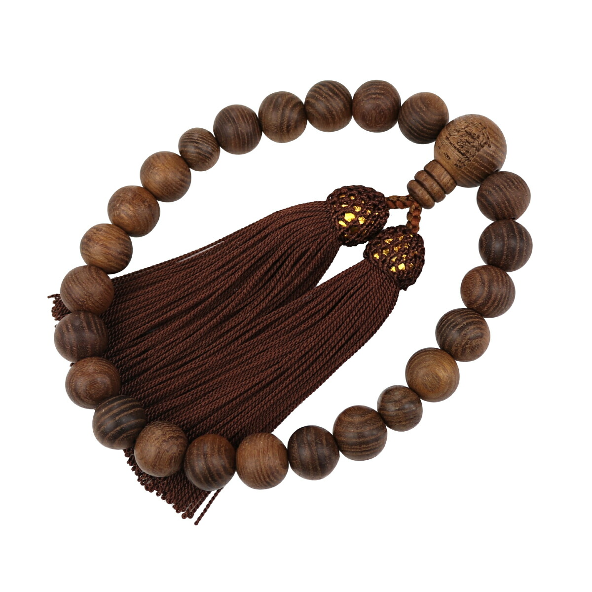 楽天市場】数珠 男性用 京念珠 真言宗 槐 22珠 弘法大師 御姿彫り 送料