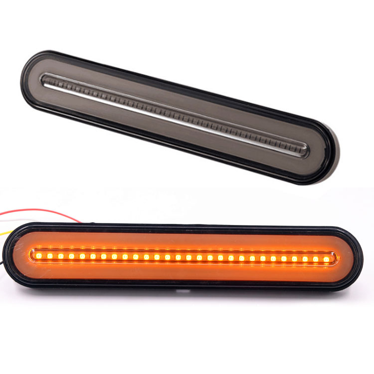 楽天市場 トラック バス 重機にお勧め 流れるウインカー 黄色 ブレーキが赤色 左右セット 12v 24v両対応 シーケンシャル テールランプ スモール ウィンカー連動 ブレーキも 大型車用 2個セット Tkblk10 ファンライフ楽天市場店