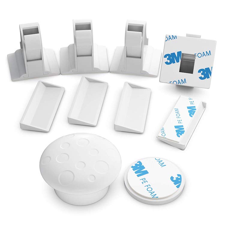 マグネット式キャビネットロック 磁気式キー ロック4個セット 取付簡単 全品最安値に挑戦 簡易ロック 地震対策に BLOD756 ベビーガード 大割引 お子様のいたずら ケガや事故防止