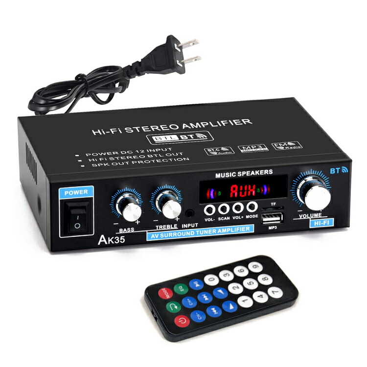 ⭐️未使用⭐️オーディオアンプ Bluetooth 最大1000W 4チャンネル 楽天市場】【期間限定ポイント5倍】 バイク オーディオ 最大