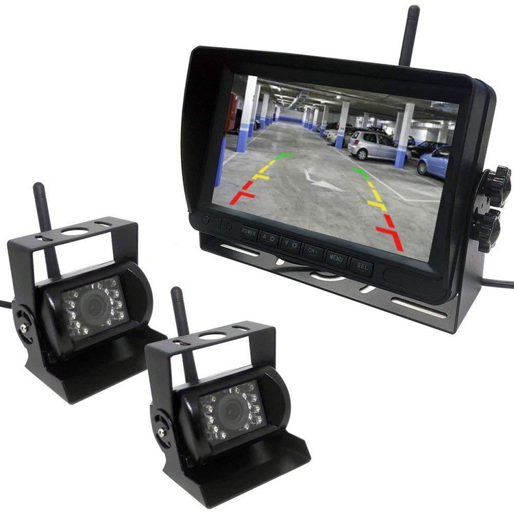 楽天市場】豪華5点セット 12V 24V 両 対応 シェード付7インチTFT液晶