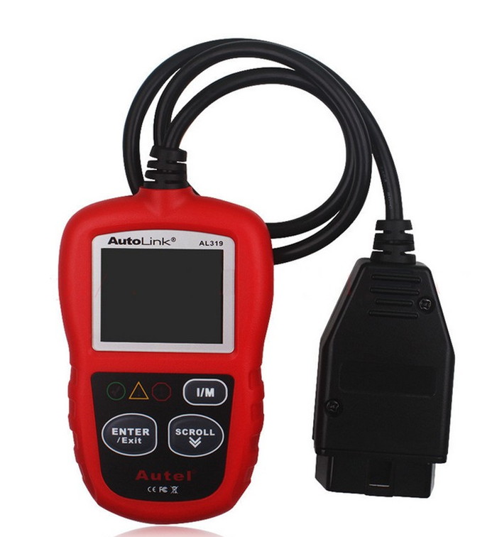 OBD2スキャンツール OBD2コードリーダー AutoLink バックライト付きカラー液晶 AUTEL 故障診断機 AL319｜ほっとプライス 店