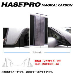 N-WGN/N-WGNカスタム JH1 年式：2013.11～ マジカルカーボン ブラック ピラーセット フルセット CPH-F58 ﾊｾﾌﾟﾛ