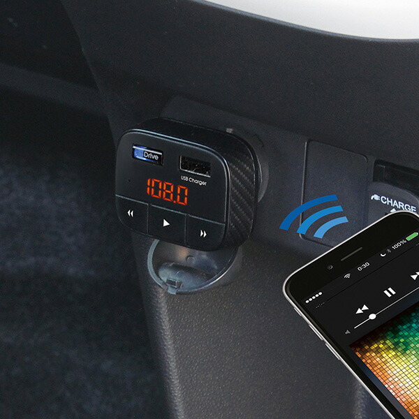 スマホ音楽再生 充電も可能 Usbポート付 Bluetooth 2 5a Dc12v