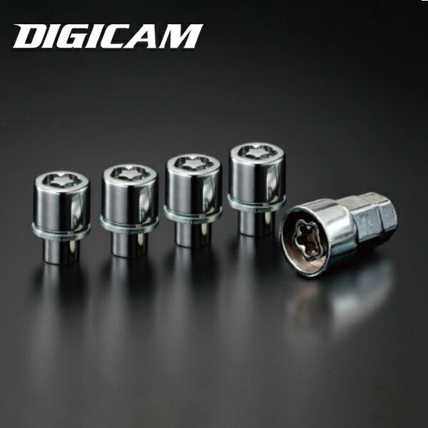 シルバー 内溝タイプ DIGICAM トヨタ純正用ロックナット 34mm P1.5 I02T TLN3415-I02T デジキャン ケースペック