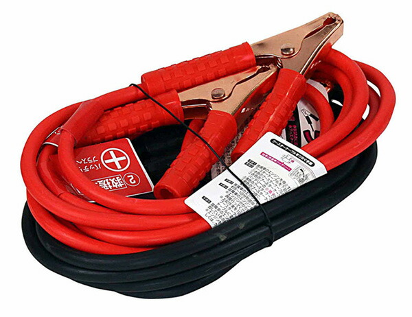 軽自動車 ミニバン ワンボックス車 Dc12v 80a 3 0m ブースターケーブル バッテリー ハイブリッド車対応