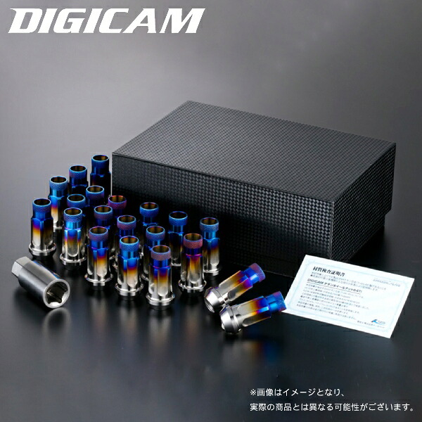 M12×P1.5 5角 17HEX 48.5mm DIGICAM ペンタゴンチタンレーシングナット 貫通タイプ 16個 5TNK15-LL16 デジキャン ケースペック