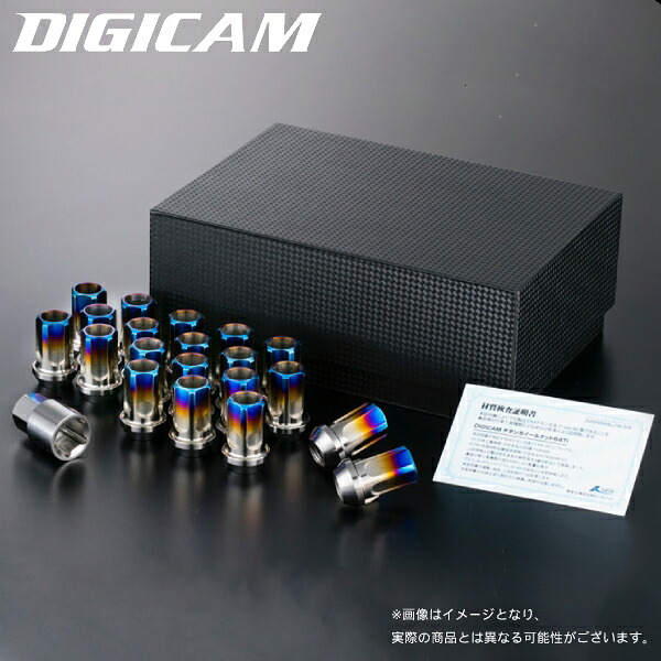 M12×P1.5 5角 17HEX 35mm DIGICAM ペンタゴンチタンレーシングナット 貫通タイプ ショート 16個 5TNKS15-LL16 デジキャン ケースペック