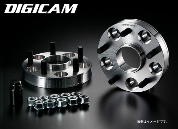 A7075-T6 PCD114.3 5H P1.25 73-66 25mm アルミ製 ハブ付ワイドトレッドスペーサー 7HW114512257366 デジキャン/ケースペック