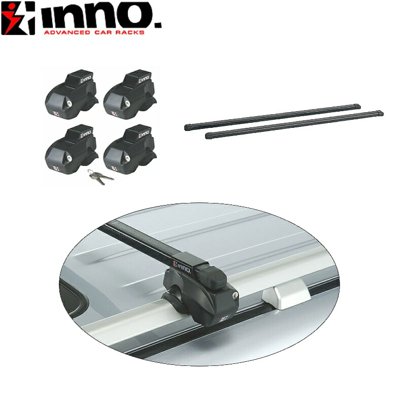 【ランキング受賞】 INNO ベースキャリア車種別セット ランドクルーザー 250系 R6.4～ ルーフレール付 INFR + INB127BK
