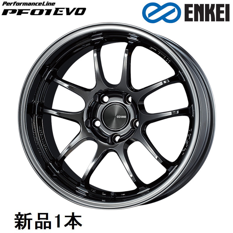 【最大でP29.5倍以上！7/21~7/24まで】17インチ 17x9.5J +22 PCD114.3 5穴 SBK ホイール 1本 エンケイ パフォーマンスライン PF01EVO ENKEI ※一部除外品あり｜カー用品のホットロードタイヤ