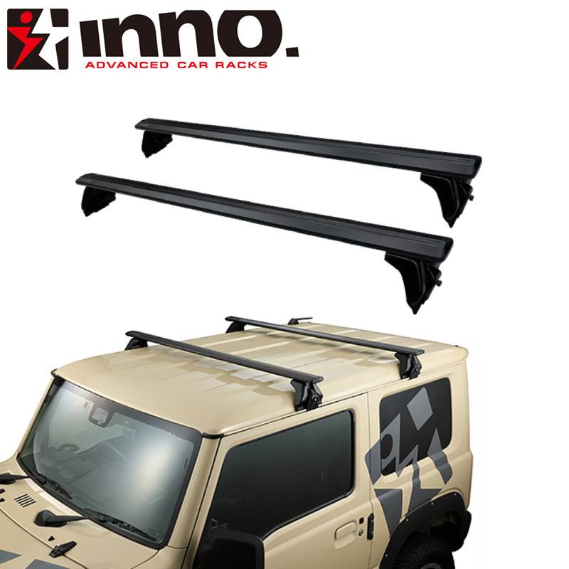 INNO ドリップエアロベースキャリアセット 2本 JB64 ジムニー/JB74 シエラ専用 取り付け時の高さが低い XD201