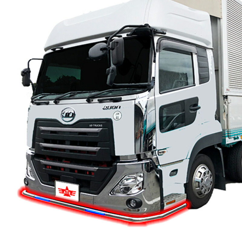 楽天市場】パイプバンパー LEDラインライト用装着穴あり 17クオン