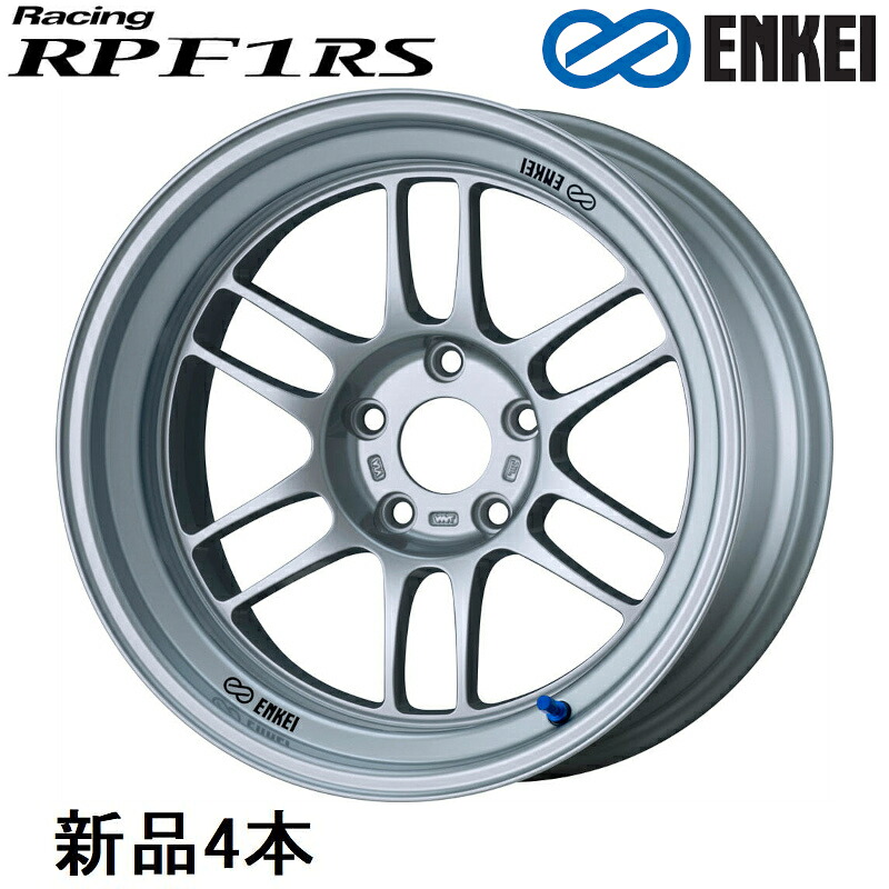 【最大でP29.5倍以上！7/21~7/24まで】18インチ 18x11J -10 PCD114.3 5穴 Silver ホイール 4本 エンケイ Racing RPF1RS ENKEI ※一部除外品あり｜カー用品のホットロードタイヤ