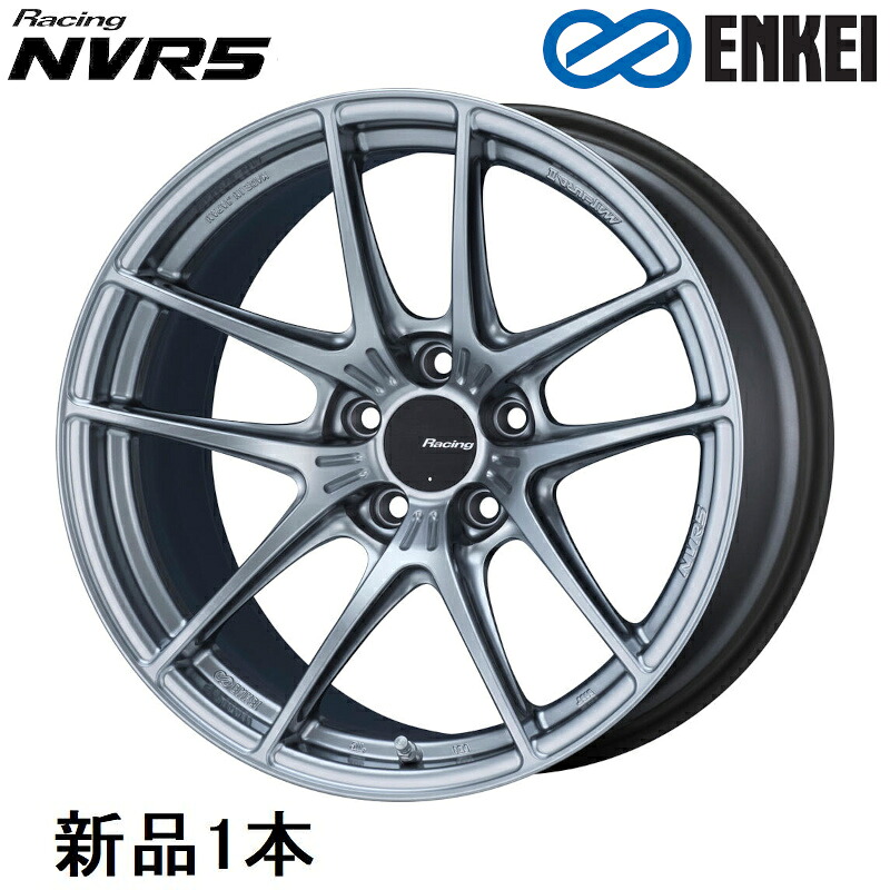 【最大でP29.5倍以上!7/21~7/24まで】18インチ 18x10J +12 PCD114.3 5穴 Sonic Silver ホイール 1本 エンケイ Racing NVR5 ENKEI ※一部除外品あり|カー用品のホットロードタイヤ